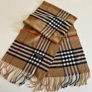 Cashmere plaid scarf